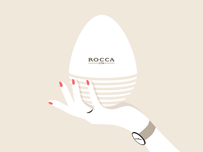 Rocca 1794 // Easter greetings cream easter egg hand jewels nail polish ring surprise watch