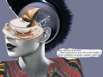 Italianism // collage #3 art beauty collage fashion girl illustration london pattern punk woman women
