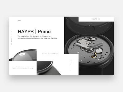 Wrist Watch Landing Page branding design ui ux web website