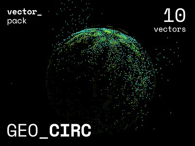GEO_CIRC Vector Pack abstract ai artificial intelligence bitcoin blockchain conference crypto data generative geometric noise particles robotics sound tech technology vector