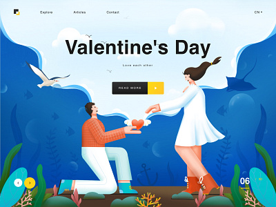 Valentine's day illustration app branding color design festival icon illustration logo ui ux vector