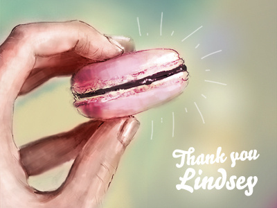 Thank you @cssgirl debut digital art hand illustration invitation macaroon painter pastels sweet thank you thanks
