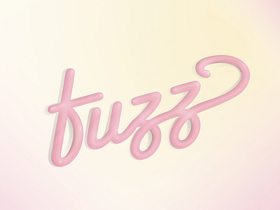 fuzz f fuzz gradient illustration lettering pink