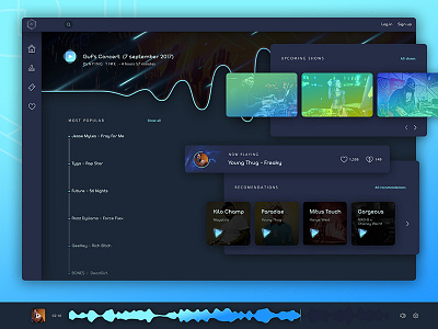 Music Player design ui