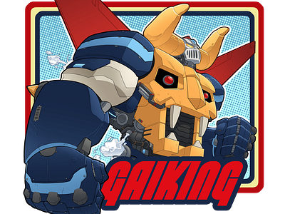 Gaiking anime character comics design manga mecha robot