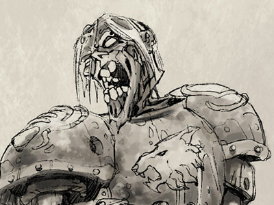 Zombie Soldier character creature design gaming monster zombie