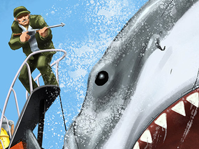 Little Golden Books-Jaws books childrens illustration jaws quint shark spielberg