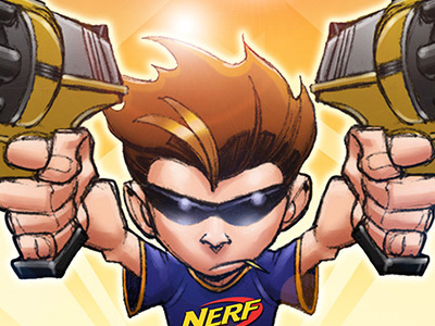 Nerf III avatars branding character design nerf storyboards toys