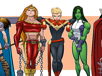 Fight Like a Girl marvel superheroes women