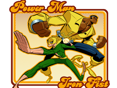 Power Man/Iron Fist character comics design illustration marvel