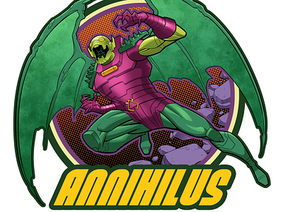 ANNIHILUS character comics creature design marvel monster robot