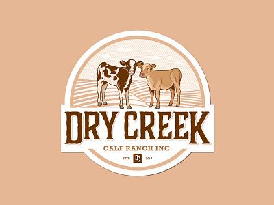 Logo Design for Calf Ranch calf classic ranch retro rustic vintage