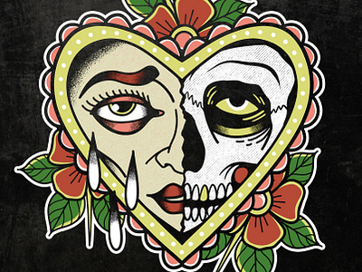 Trust No One apparel design classic illustration logo retro skull traditional tattoo vintage