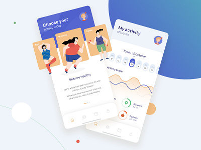 Fitness app app concept design fitness fitness app health illustration interface sport uiux user experience user interface webdesign