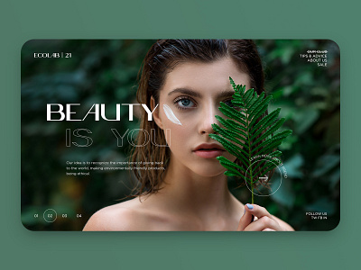 Beauty industry concept beauty clean concept cosmetics design ecommerce elegant interface minimalistic shop typography ui uiux user experience user interface ux webdesign