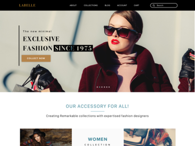 Fashion Site  - Landing Page