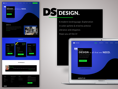 Design. - Landing page of a sketching tool