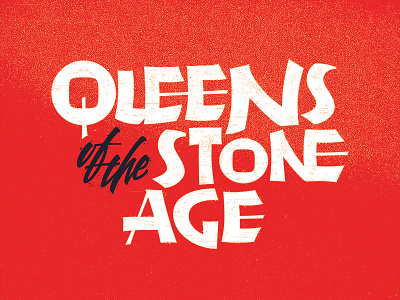 Queens Of The Stone Age band calligraphy lettering neuland qota queens of the stone age rock vector