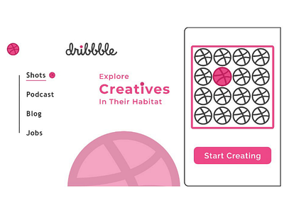 Dribbble first shot web design ui first shot minimal