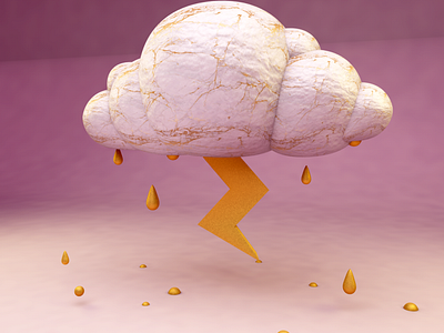 C4D Cloud & Thunder