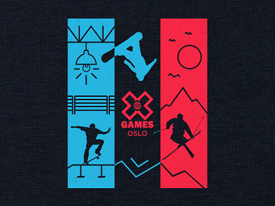 X Games Oslo The Merge apparel design t shirt x games