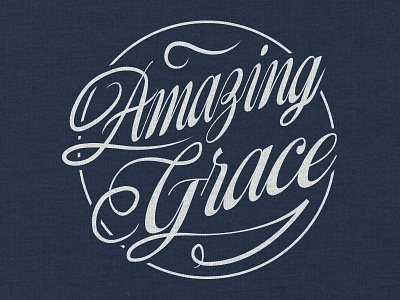 Amazing Grace apparel christian elaborate faith pretty religious script simple t shirt