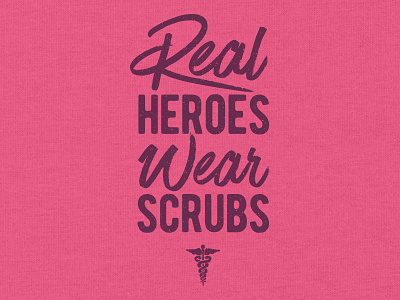 Real Heroes Wear Scrubs apparel nurses nursing t shirt
