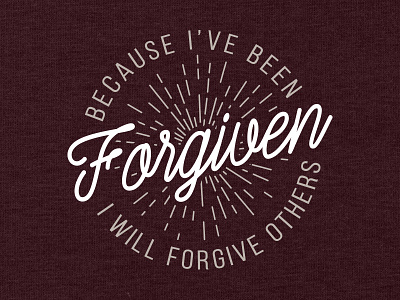 Forgiven apparel christian faith religious t-shirt