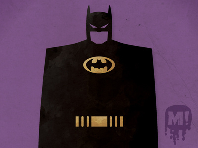 Darkness batman illustration mud