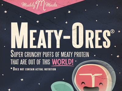 Meaty-Ores illustration mud package design