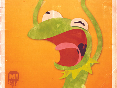 Kermie!! illustration kermit mud muppets