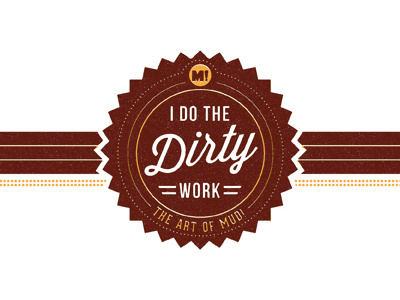Updated Blog Header blog design header i do the dirty work illustration mud!