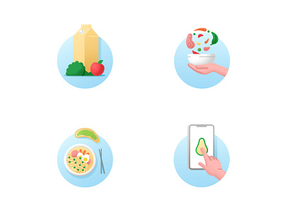 Health food icons app dishes food health food icon icons set