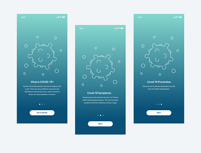 COVI 19 iOS App covid19 design ios ux