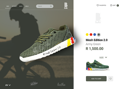 Sneaker Landing Page branding design landingpage ux