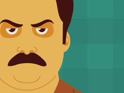 Bacon & Eggs art illustration parks and recreation pop culture ron swanson