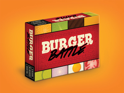 Burger Battle burger card game design game gaming logo packaging tabletop