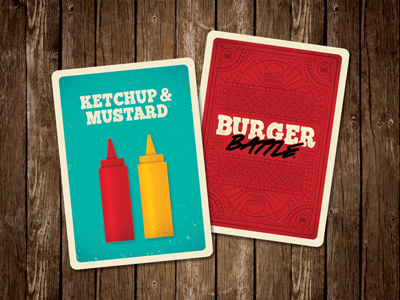 Ingredient Card design ingredient food game gaming tabletop burger card game