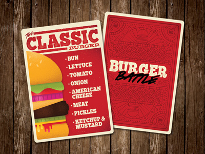 Burger Card burger card game design food game gaming tabletop