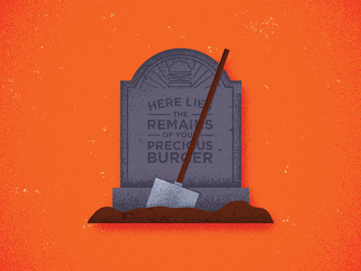 Grave Digger illustration rip death battle card tombstone gaming tabletop burger card game