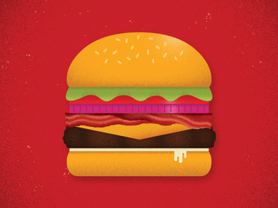 The Porker Burger illustration bacon food gaming game tabletop burger card game