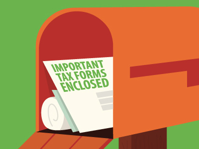 Tax Forms in Mailbox
