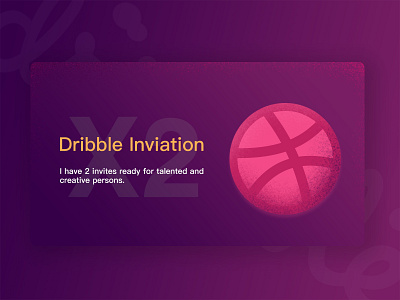 Dribbble invite