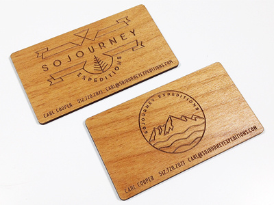 Sojourney Expeditions business cards