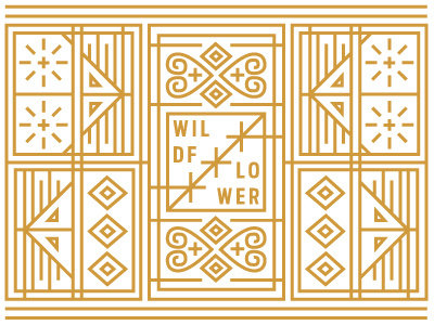 Wildflower flag patternwork