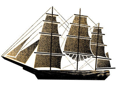 Ahoy illustration vector