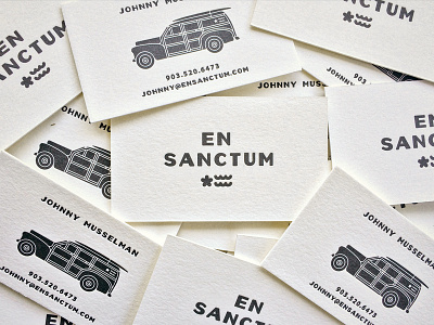 En Sanctum letterpress cards