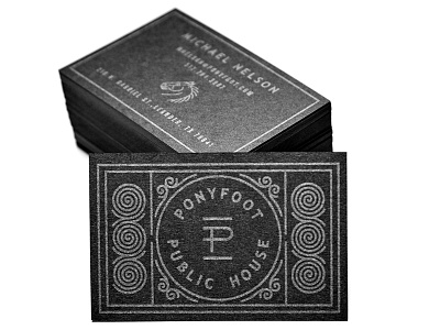 Ponyfoot letterpress cards