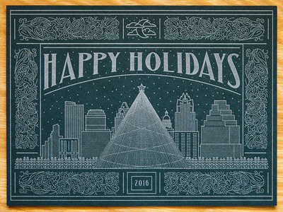 Letterpress Holiday Card