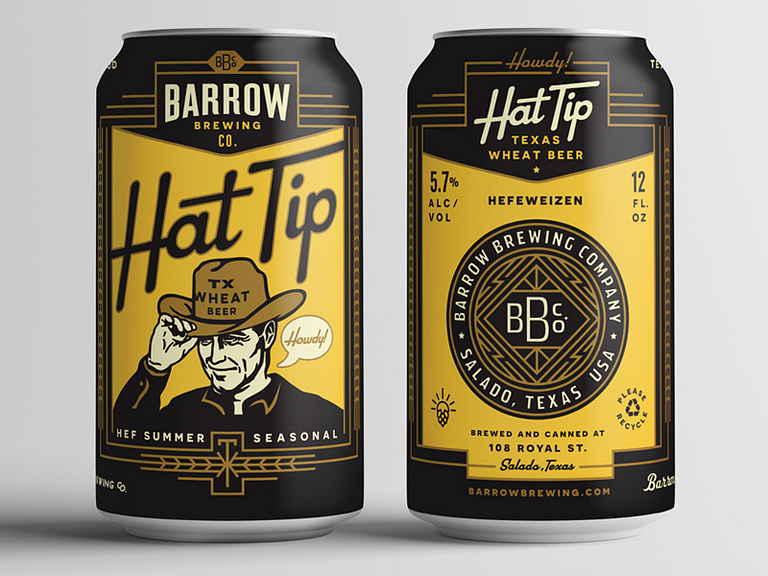 Hat Tip by Keith Davis Young on Dribbble